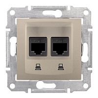 SCHNEIDER ELECTRIC Sedna Розетка компьютерная двойная титан SDN4800168 (SDN4800168)