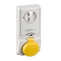 SCHNEIDER ELECTRIC ПАНЕЛЬНАЯ РОЗЕТКА UNIKA С ДЕРЖ ПРЕДОХР 16A 3PNE 100-130 IP65 (82180)
