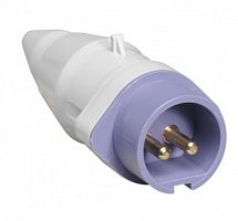 ABB Вилка кабельная 16А 2Р IР44 переносная 25В фиолетовая CEWE  (CPT 216)  (2CMA179277R1000)
