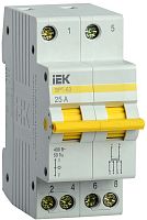 IEK Выключатель-разъединитель трехпозиционный ВРТ-63 2P 25А (MPR10-2-025)