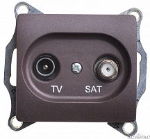 SCHNEIDER ELECTRIC Розетка GLOSSA TV-SAT проходная 4DB механизм (GSL000798)