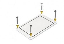 DKC Табличка маркировочная жесткая, 100х90 мм, поликарбонат,белая, крепление винтами (TAR100090W)