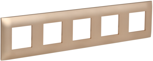 IEK SKANDY Рамка 5-местная SK-F05Sa песочный  (SK-M52-K98)