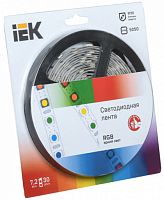 IEK Лента светодиодная LEDх30/м 5м 7.2w/m 12в RGB (LSR2-3-030-20-1-05)