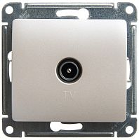 SCHNEIDER ELECTRIC GLOSSA Розетка телевизионная TV проходная 4DB перламутр в рамку (GSL000692)