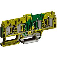 DKC Зажим HTE.4/2+2 для заземления 2 ввод/2 вывода 4 кв.мм желто-зеленый (ZHT270)