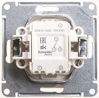 SCHNEIDER ELECTRIC W59 AQUA Переключатель одноклавишный, 10АХ, IP44, механизм, белый (VS610-156B-1-86)