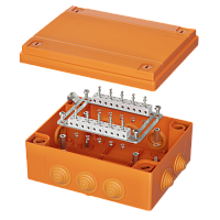 DKC Коробка пластиковая FS с кабельными вводами иклеммниками,IP55,240х190х90мм, 20р, 450V,6A,4мм.кв (FSB412004)