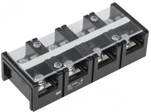IEK Блок зажимов БЗН ТС-2004 95 мм2 200A 4 пары IEK  (YZN42-04-095-K02)