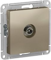 SCHNEIDER ELECTRIC Розетка ATLASDESIGN TV проходная 4DB механизм шампань (ATN000592)