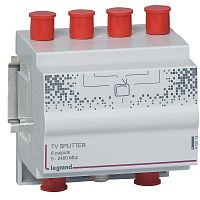 LEGRAND Сплиттер ТВ на 6 вых 5-2400МГц 4 DIN (413013 )
