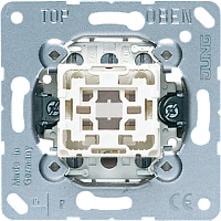 JUNG Кнопка без фиксации 1-клавишная  (2 x 2 НО контактами, клавиша в нейтральном положении). Механизм. 1 (531-41U)