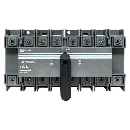 EKF Рубильник 125A 4P реверсивный c рукояткой для прямой установки TwinBlock EKF (tb-s-125-4p-rev) фото 3
