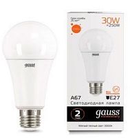 GAUSS Лампа светодиодная LED-30Вт E27 3000K Elementary A67  (73219)