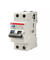 ABB Выключатель автоматический дифференциальный  (АВДТ) DSH201R 1п+N C10А 30мА тип АС  (DSH201R C10 AC30)  (2CSR245072R1104)