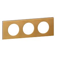 LEGRAND Рамка, трехпостовая, золото (069133 )