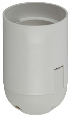 ЭРА Патрон Е27 подвесной, пластик, белый  (x50)  (50/400/9600)  (Б0043749)