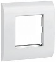 IEK Лицевая рамка для мод. Mosaic 80х80мм металлический суппорт белая (CS5-12M-M)