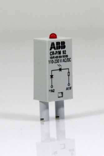 ABB Светодиод красный CR-P/M-92 110-230В AC/DC для реле CR-P CR-M (1SVR405654R0100)