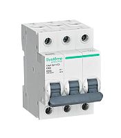 Systeme Electric Выключатель автоматический трехполюсный  С 63А 3P 6kA 400В City9 Set (C9F36363)