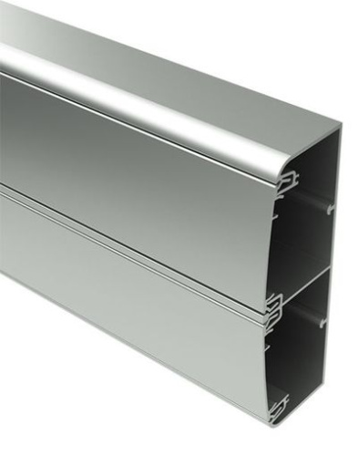 DKC Кабель-канал алюминиевый 140x50 с двумя крышками белый (11499)