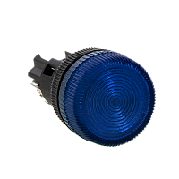 EKF Лампа сигнальная ENS-22 синяя с подсветкой 380В (la-ens-b-380)