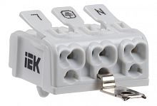IEK Клемма пружинная соединительная КСПнз3-L+N+PE IEK  (UKZ-B06-3P-F1-E1-10)