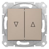 SCHNEIDER ELECTRIC Sedna Выключатель для жалюзи механический блок титан (SDN1300368)
