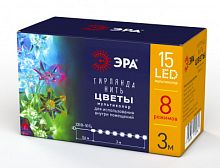 ЭРА ENIN-3Z  Гирлянда LED Нить Цветы 3 м мультиколор, 220V, IP20  (36/864) (Б0041896)