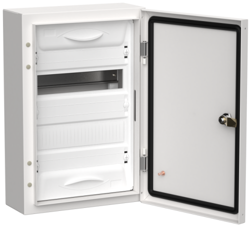 TITAN 5 Корпус металлический ЩРн-24 (1х24) 460х310х140 IP54 белый IEK