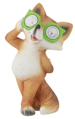 ЭРА Садовый светильник на солнечной батарее, полистоун, цветной, 19,5 см SL-RSN20-FOX-M  (Б0032582)