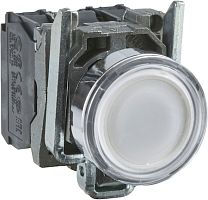 SCHNEIDER ELECTRIC Кнопка белая возвратная 22мм 24В с подсветкой (XB4BW31B5)