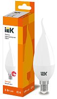 IEK Лампа светодиодная LED 5вт E14 тепло-белый матовая свеча на ветру ECO (LLE-CB35-5-230-30-E14)
