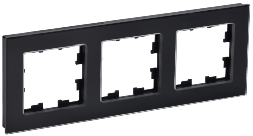 BRITE Рамка 3 -местная РУ-3-2-БрЧ стекло черный IEK (BR-M32-G-K02) BRITE Рамка 3 -местная РУ-3-2-БрЧ стекло черный IEK (BR-M32-G-K02)