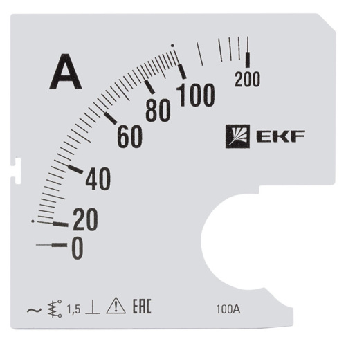 EKF Шкала сменная для A961 100/5А-1.5 PROxima (s-a961-100)