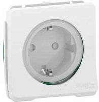 SCHNEIDER ELECTRIC MUREVA S розетка с з/к. и шт. винтовые клеммы, механизм, белый,IP55 (MUR39135)