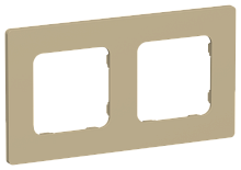 FLITE CLASSIC Рамка 2-местная  хаки (FI-M22-32-20-K59)