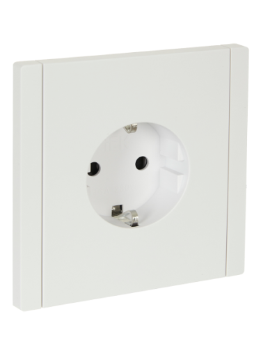 IEK FORTE&PIANO Розетка 1-местная с заземлением с защитными шторками безвинтовое крепление 16А FP213 белый (FP-R14-16-1-K01) IEK FORTE&PIANO Розетка 1-местная с заземлением с защитными шторками безвинтовое крепление 16А FP213 белый (FP-R14-16-1-K01)