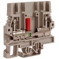 DKC Зажим винтовой 6мм.кв тестовый с разъединителем  бежевый SCB.6 (ZSB200)