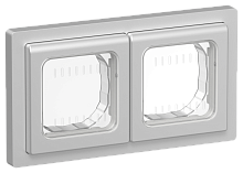 FLITE Рамка 2-местная IP55 алюминий (FI-M20-32-55-K47)
