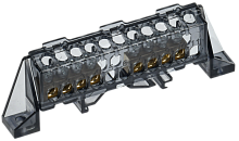 IEK TEKFOR Шина N ноль в комбинированном DIN-изоляторе Стойка 6х9-(4+4)-Ч  (TF-NN10-44-DP-K02)