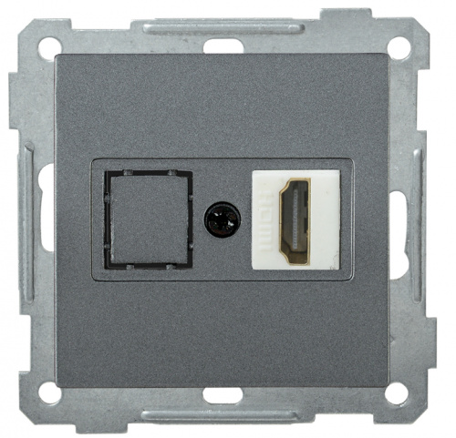 IEK РHDMI-0-Б Розетка HDMI BOLERO антрацит IEK (EHB10-K95) IEK РHDMI-0-Б Розетка HDMI BOLERO антрацит IEK (EHB10-K95)