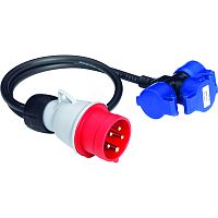 ABB Адаптер на кабеле 16A 3P+N+E/SCHUKO-3 IP44  (416P6TRIO)  (2CMA170185R1000)