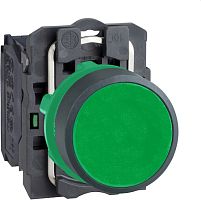 SCHNEIDER ELECTRIC Кнопка зеленая без фиксации 22 мм 1но (XB5AA31)