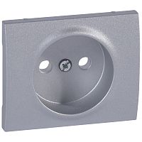 LEGRAND Galea Life Лицевая панель розетки 2К алюминий (771326 )