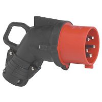 LEGRAND Вилка угловая IP44 4К+З 400v 32А Hypra (052854 )