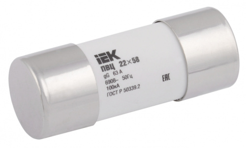 IEK Вставка плавкая цилиндрическая ПВЦ 22х58 gG 80А (CFL22-080)