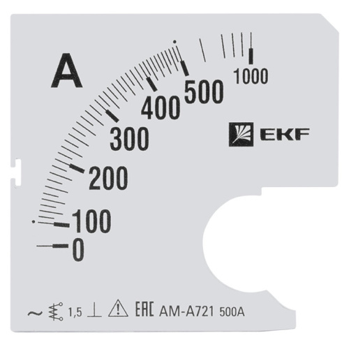 EKF Шкала сменная для A721 500/5А-1,5  PROxima (s-a721-500)