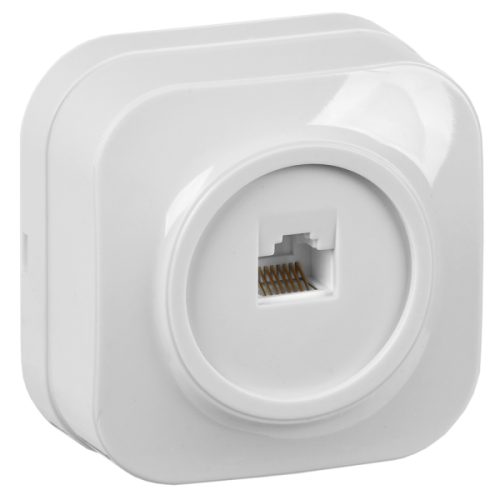 IEK GLORY Розетка одноместная наружная телефонная белая (ETH10-K01) IEK GLORY Розетка одноместная наружная телефонная белая (ETH10-K01)