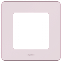 LEGRAND INSPIRIA Рамка декоративная универсальная  , 1 пост, для горизонтальной или вертикальной установки, цвет &quot;Розовый&quot; (673934)